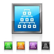 Flowchart icon on square buttons N20