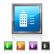 Office Building icon on square buttons N6
