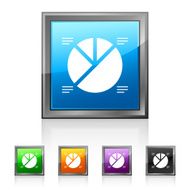 Pie Chart icon on square buttons N7