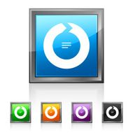 Chevron Chart icon on square buttons N13