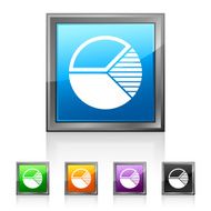 Pie Chart icon on square buttons N8