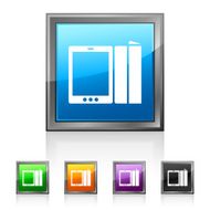 Digital Tablet icon on square buttons N2