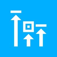 Logistics icon on a blue background N2