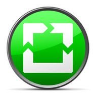 Chevron Chart icon on a round button N40