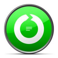 Chevron Chart icon on a round button N41