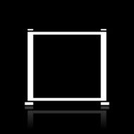 Projection Screen icon on a black background N5