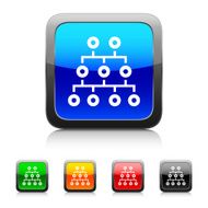 Organization Chart icon on color buttons