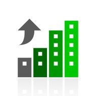 Apartment Buildings icon on a white background