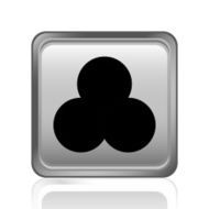 Venn Diagram icon on a square button N5