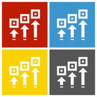 Logistics icon on square buttons N5