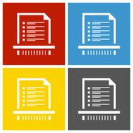 Document icon on square buttons N18