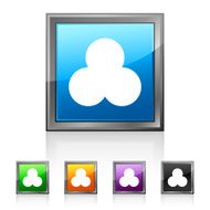 Venn Diagram icon on square buttons N4