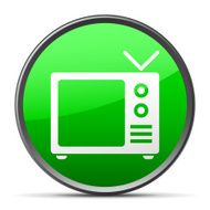 Television Set icon on a round button N2