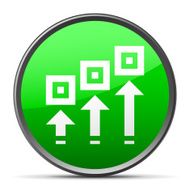 Logistics icon on a round button N13