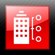 Office Building icon on a square button N11