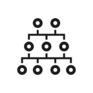 Organization Chart icon on a white background