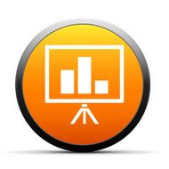 Presentation icon on a round button N3