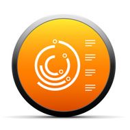 Radial Bar Chart icon on a round button N12