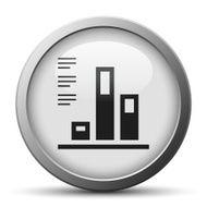 Bar Graph icon on a silver button N9