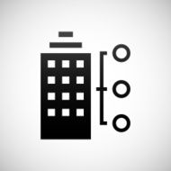 Office Building icon on a white background N17