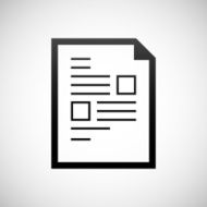 Document icon on a white background N52