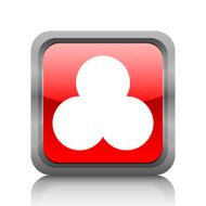 Venn Diagram icon on a square button N7