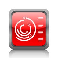Radial Bar Chart icon on a square button N6