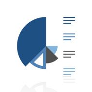 Coxcomb Chart icon on a white background N9