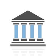 Bank icon on a white background N22