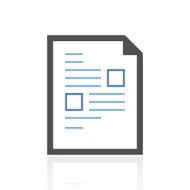 Document icon on a white background N54