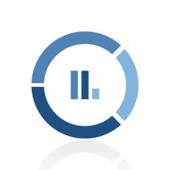 Donut Chart icon on a white background N19