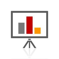 Presentation icon on a white background N4