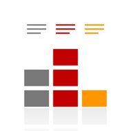 Bar Graph icon on a white background N53