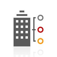 Office Building icon on a white background N19