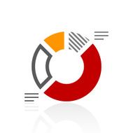 Donut Chart icon on a white background N20