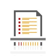 Document icon on a white background N55