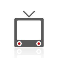 Television Set icon on a white background N8