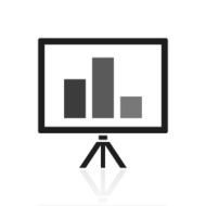 Presentation icon on a white background N5