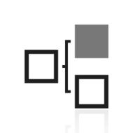 Flowchart icon on a white background N58