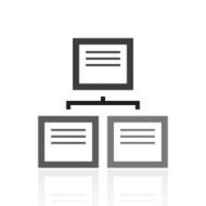 Flowchart icon on a white background N60