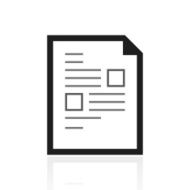 Document icon on a white background N58