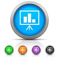 Presentation icon on round buttons N2