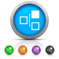 Flowchart icon on round buttons N18