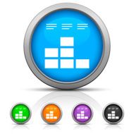 Bar Graph icon on round buttons N17
