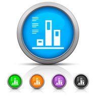 Bar Graph icon on round buttons N18