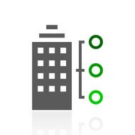 Office Building icon on a white background N21