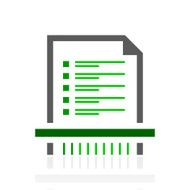 Document icon on a white background N59