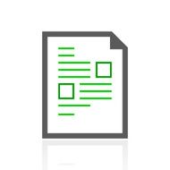 Document icon on a white background N60