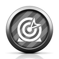 Target icon on a round button N26