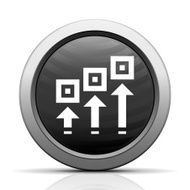 Logistics icon on a round button N18